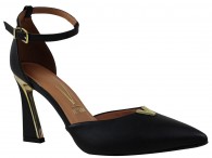 Sandália Salto Alto Vizzano - Preto