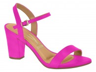 Sandália Salto Alto Vizzano - Pink Neon