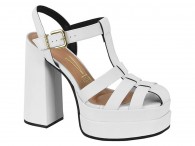 Sandália Salto Alto Vizzano - Branco