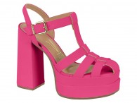 Sandália Salto Alto Vizzano - Pink Gloss