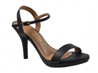 Sandália Salto Alto Vizzano - Preto Pelica