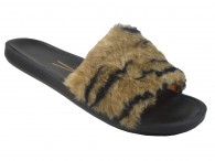 Chinelo De  Pelo Vizzano - Multi Bege