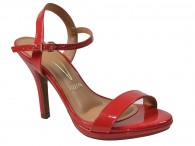 Sandália Salto Alto Vizzano - Vermelho Verniz