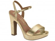 Sandália Salto Alto Vizzano - Dourado