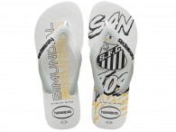 Havaianas Juvenil Top Times Santos - Branco