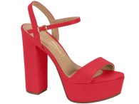 Sandália Plataforma S/Alto Vizzano - Vermelho