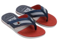 Chinelo Cartago Sevilha - Cinza/Azul/Vermelho