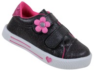 Tênis Infantil Linda Ju - Preto/Pink