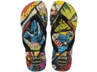 Chinelo Havaianas Top Marvel Classic - Preto/Preto/Vermelho