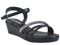  Sandália Anabela Moleca - Preto