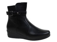 Bota Anabela Cano Curto Mooncity - Preto