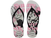 Chinelo Havaianas Slim Disney - Branco/Preto