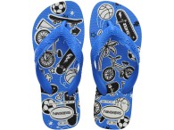 Chinelo Infantil Havaianas Kids Athletic - Branco/Azul