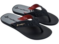 Chinelo Rider Street Duo Plus - Preto/Vermelho