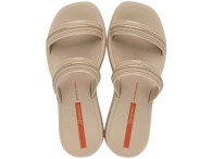 Chinelo Ipanema Glow Slide - Bege/Dourado
