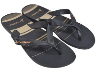 Chinelo Rider Feel Urban - Preto/Preto/Bege
