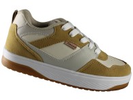 Tênis Juvenil Fiocco - Off White/Caramelo