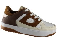 Tênis Juvenil Fiocco - Off White/Caramelo