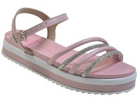 Sandália Infantil Beira Rio Molekinha - Rosa/Branco