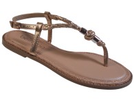 Sandália Beira Rio - Ouro Rosado