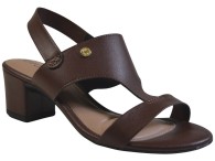 Sandália Salto Alto Beira Rio - Café