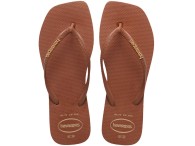 Chinelo Havaianas Square Logo Pop Up - Ferrugem