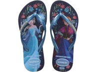 Chinelo Havaianas Infantil Kids Slim Princess - Azul/Azul Lavanda