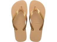 Chinelo Havaianas Logo Metalic - Dourado