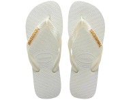Chinelo Havaianas Top Logo Metalic - Branco