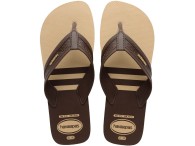 Chinelo Havaianas City Basic - Dourado/Café