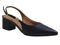 Sandália Salto Baixo Vizzano - Preto