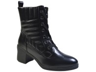 Bota Coturno Cano Médio Mooncity - Preto