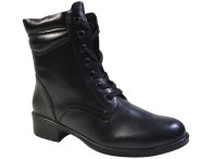 Bota Coturno Cano Médio Mooncity - Preto