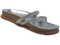 Chinelo Birken Beira Rio - Aurora Boreal/Prata
