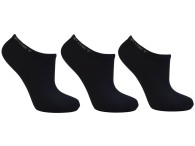 Meia Lupo Invisível Kit C/3 - Preto/Preto/Preto