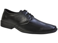 Sapato Social Polo Start  - Preto/Preto