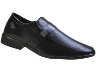 Sapato Social Polo Start  - Preto/Preto