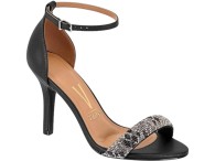 Sandália Salto Alto Vizzano - Preto Cristal