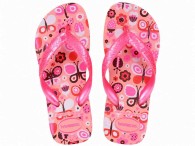 Chinelo Infantil Havaianas Kids Flores - Manga Rosa