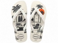 Chinelo Havaianas Aloha - Branco/Verde Olive