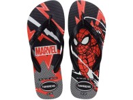 Chinelo Havaianas Top Marvel Logomania - Preto/Preto