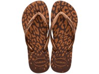 Chinelo Havaianas Slim Animals - Café