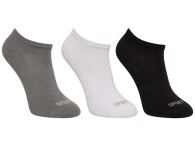 Meia Lupo Invisível Kit C/3 - Mescla/Branco/Preto