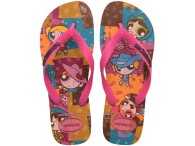 Chinelo havaianas Slim Warner Classic - Rosa Flux