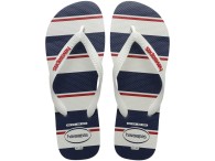 Chinelo Havaianas Top Nautical - Branco/Branco/Marinho