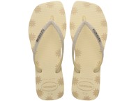Havaianas Slim Square Glitter Contour - Buttercream