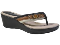 Tamanco Piccadilly - Preto/Off White/Mascavo