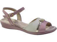 Sandália Piccadilly - Blush/Off White