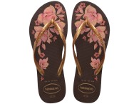 Chinelo Havaianas Slim Organic - Café