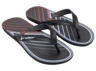 Chinelo Rider Feel - Preto/Vermelho/Branco
